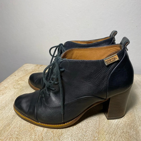 Pikalonos 36 heeled lace up bootie black - Picture 4 of 10